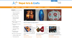 Desktop Screenshot of nepalartsncrafts.com