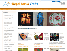 Tablet Screenshot of nepalartsncrafts.com